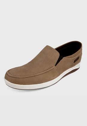 Mocasín Marrón-Beige Worker