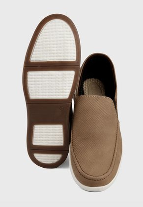 Mocasín Marrón-Beige Worker