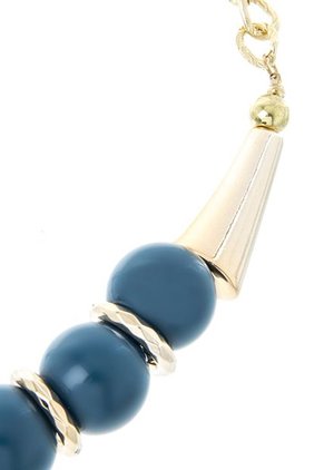 Collar WOW Dorado-Azul Aguamarina