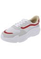 Tenis Lifestyle Blanco-Gris-Rojo XOOX Lyra de XOOX