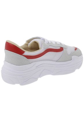 Tenis Lifestyle Blanco-Gris-Rojo XOOX Lyra