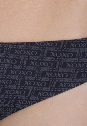 Conjunto Brasier y Tanga XOXO Negro