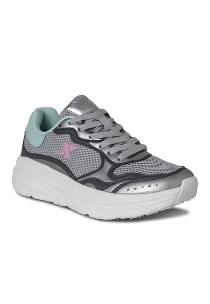 TENIS RUNNING MUJER XTEP PLATEADOS