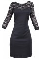 Vestido Xuss Blonda Negro de Xuss