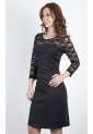 Vestido Xuss Blonda Negro de Xuss