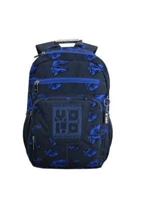 Morral Yolo Escolar Unisex Negro Azul