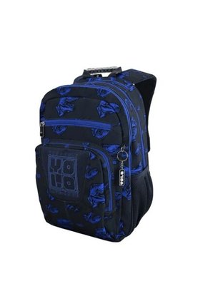 Morral Yolo Escolar Unisex Negro Azul