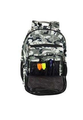 Morral Yolo Escolar Niño Negro Gris Estampado