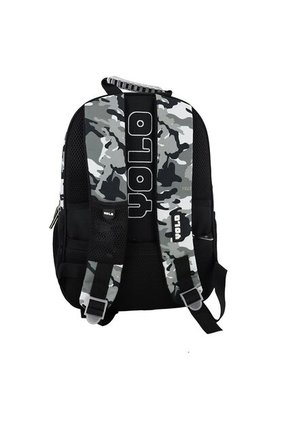 Morral Yolo Escolar Niño Negro Gris Estampado