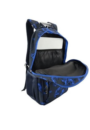 Morral Yolo Escolar Unisex Negro Azul