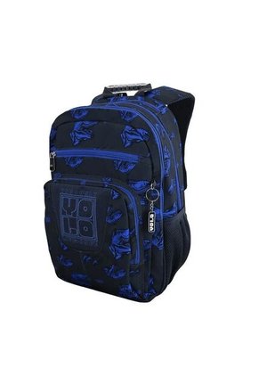 Morral Yolo Escolar Unisex Negro Azul