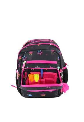 Morral Yolo Escolar Para Mujer Color Negro Rosa
