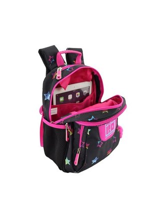 Morral Yolo Escolar Para Mujer Color Negro Rosa