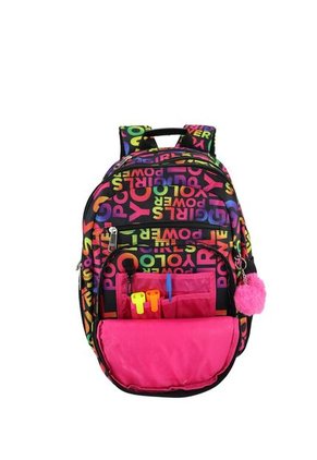 Morral Yolo Escolar Para Mujer Color Negro Multicolor