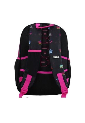 Morral Yolo Escolar Para Mujer Color Negro Rosa