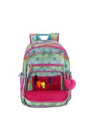 Morral Yolo Escolar Para Mujer Color Verde Multicolor