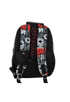 Morral Yolo Escolar Unisex Color  Gris Rojo