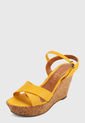 Sandalia Plataforma Amarillo Zatz de Zatz