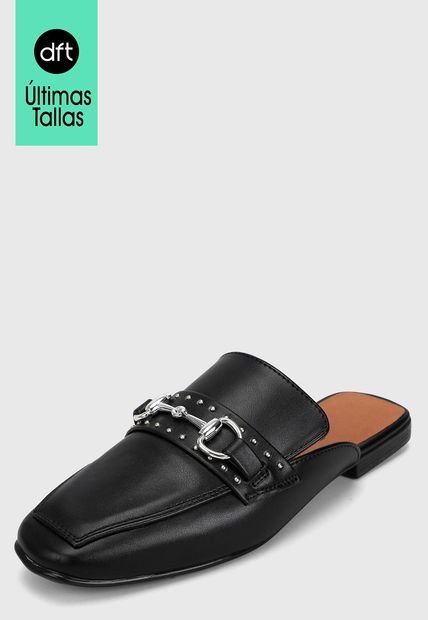 Slipper Negro-Plateado Zatz