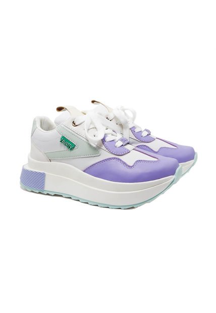 Tenis Para Mujer 386-Z329 LILA X VERDE MENTA X BLANCO ZAVATTY