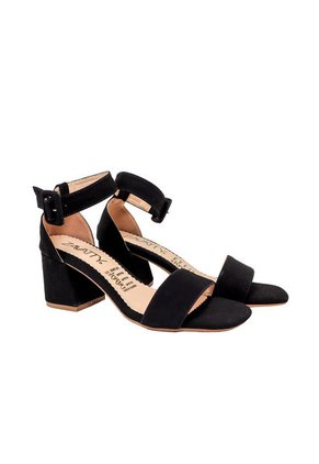 Sandalia Tacón Para Mujer 2350-Z148 NEGRO NOBUCK ZAVATTY