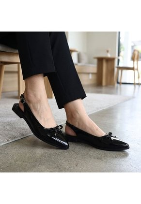 Baleta Para Mujer T801-Z490 NEGRO CHAROL ZAVATTY
