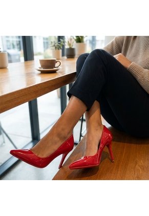 Tacon Para Mujer 01-Z601 ROJO CHAROL ZAVATTY