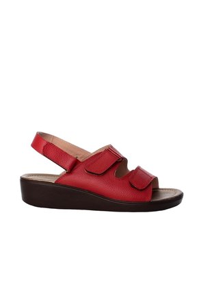 Plataforma Baja Para Mujer H-BELEN ROJO CUERO ZAVATTY