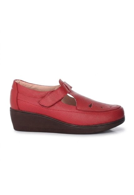 Mocasin Para Mujer H-LEIDY ROJO CUERO ZAVATTY