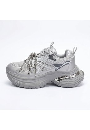 Tenis Para Mujer 121-Z329 PLATEADO ZAVATTY