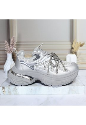 Tenis Para Mujer 121-Z329 PLATEADO ZAVATTY