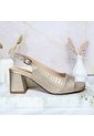Tacon Para Mujer 407-Z522 METAL ARENA CUERO ZAVATTY de Zavatty