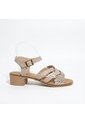 Sandalia Para Mujer 350-Z310 TAUPE X FOLIA CUERO ZAVATTY de Zavatty