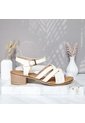 Sandalia Para Mujer 350-Z310 BLANCO OSTRA CUERO ZAVATTY de Zavatty
