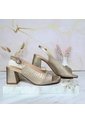 Tacon Para Mujer 407-Z522 METAL ARENA CUERO ZAVATTY de Zavatty