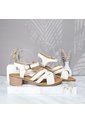 Sandalia Para Mujer 350-Z310 BLANCO OSTRA CUERO ZAVATTY de Zavatty
