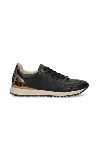 Tenis Para Mujer A220-Z495 NEGRO X PELO MIEL CUERO ZAVATTY Zavatty