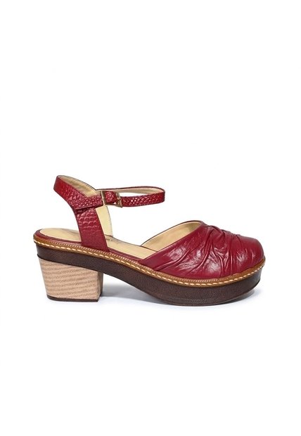 Sandalia Para Mujer S126-Z06 ROJO CUERO ZAVATTY