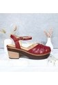 Sandalia Para Mujer S126-Z06 ROJO CUERO ZAVATTY de Zavatty