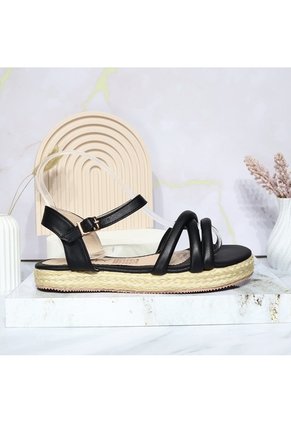 Sandalia Plana Para Mujer M144-Z471 NEGRO ZAVATTY