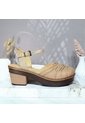Sandalia Para Mujer S126-Z06 CAMEL CUERO ZAVATTY de Zavatty