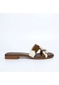 Sandalia Plana Para Mujer N126-Z446 CHOCOLATE VACA ZAVATTY de Zavatty