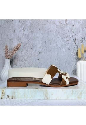 Sandalia Plana Para Mujer N126-Z446 CHOCOLATE VACA ZAVATTY