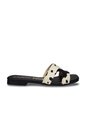 Sandalia Plana Para Mujer N126-Z446 NEGRO VACA ZAVATTY de Zavatty