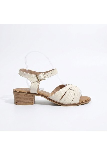 Sandalia Para Mujer 365-Z310 BLANCO OSTRA CUERO ZAVATTY
