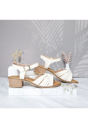 Sandalia Para Mujer 365-Z310 BLANCO OSTRA CUERO ZAVATTY