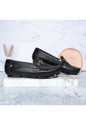 Mocasin Para Mujer TA09-Z449 NEGRO X DINO CUERO ZAVATTY