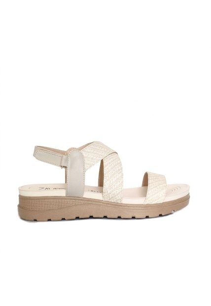 Sandalia Plana Para Mujer 9017-Z83 BEIGE ZAVATTY