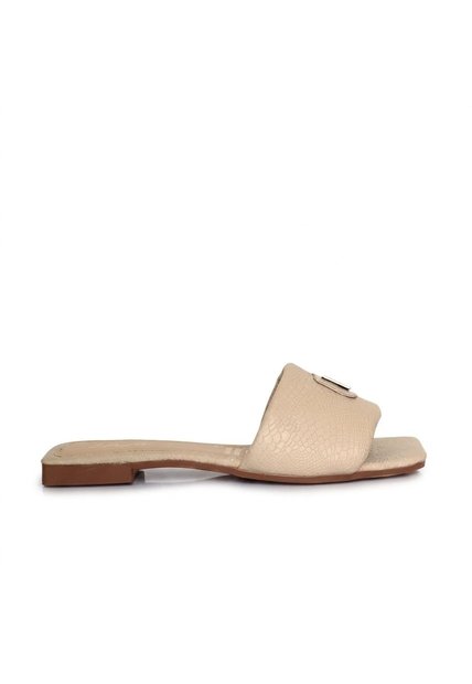 Sandalia Plana Para Mujer V746-Z84 TAUPE ZAVATTY