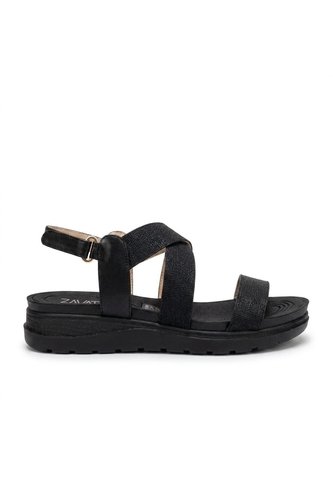 Sandalia Plana Para Mujer 9017-Z83 NEGRO ZAVATTY Zavatty